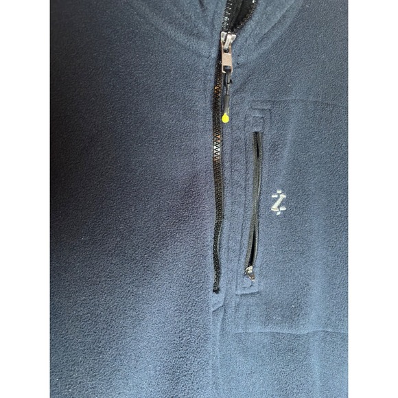 IZOD Performax Mens XL Blue Fleece 1/4‎ Zip Pullover Jacket - Picture 5 of 13